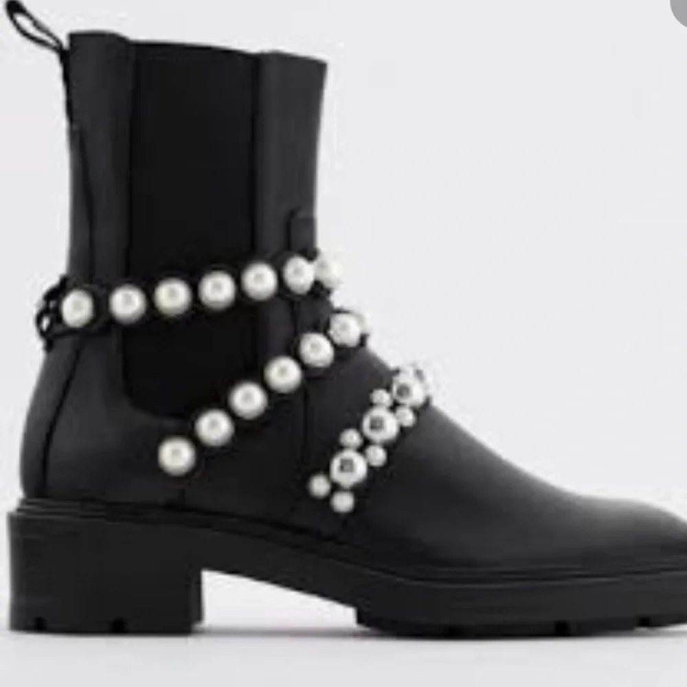 ZARA - Leather Ankle Boots NWT - Picture 5 of 6